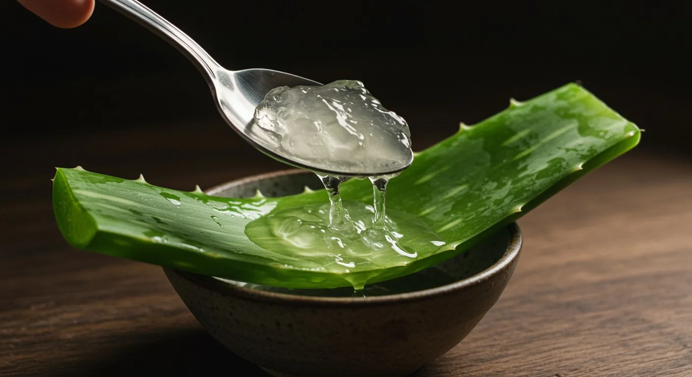 Fresh Aloe Vera Cooling Gel preparation