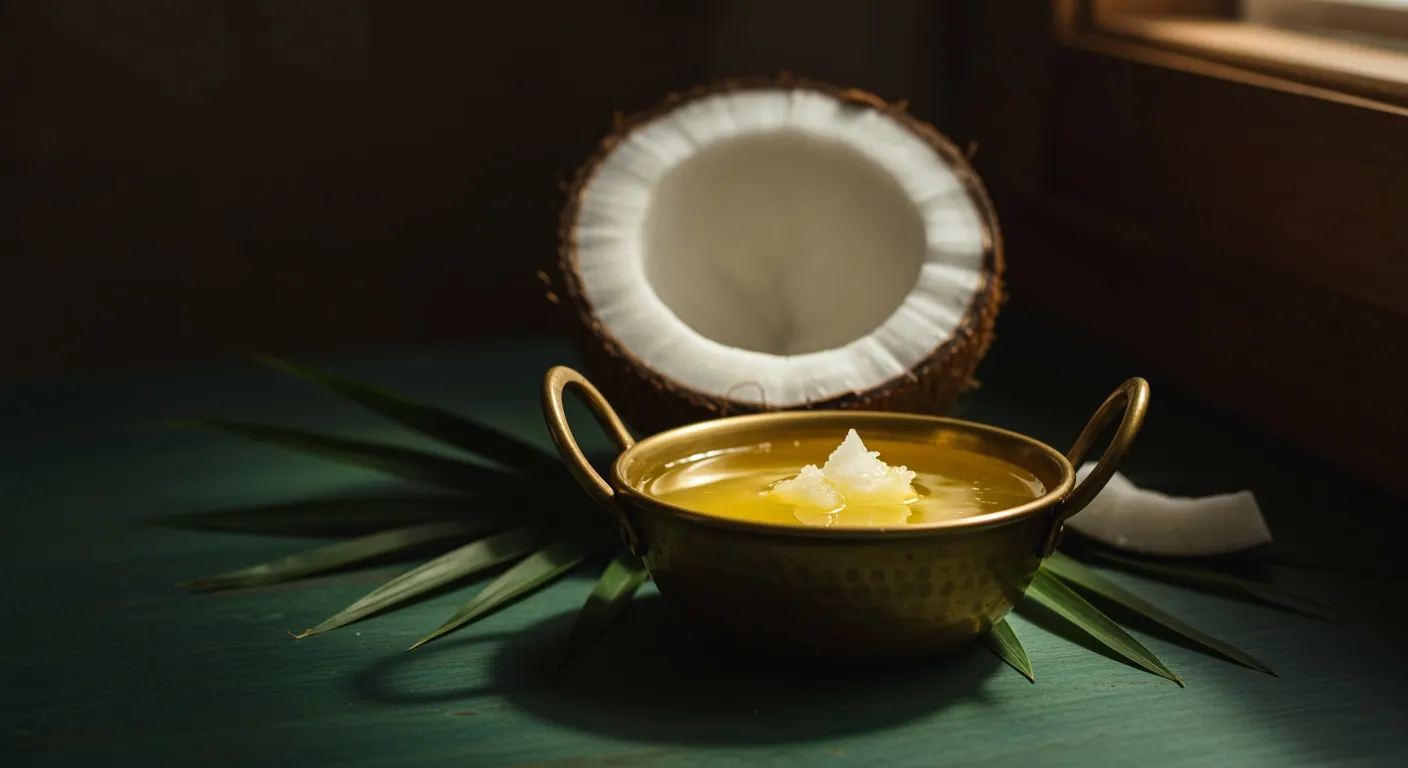 Warm Coconut Oil Scalp Massage