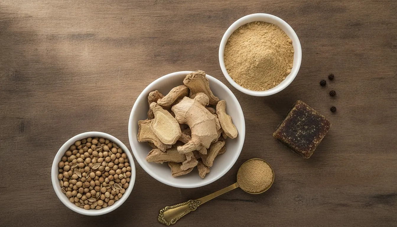 Dry Ginger and Coriander Headache Tea