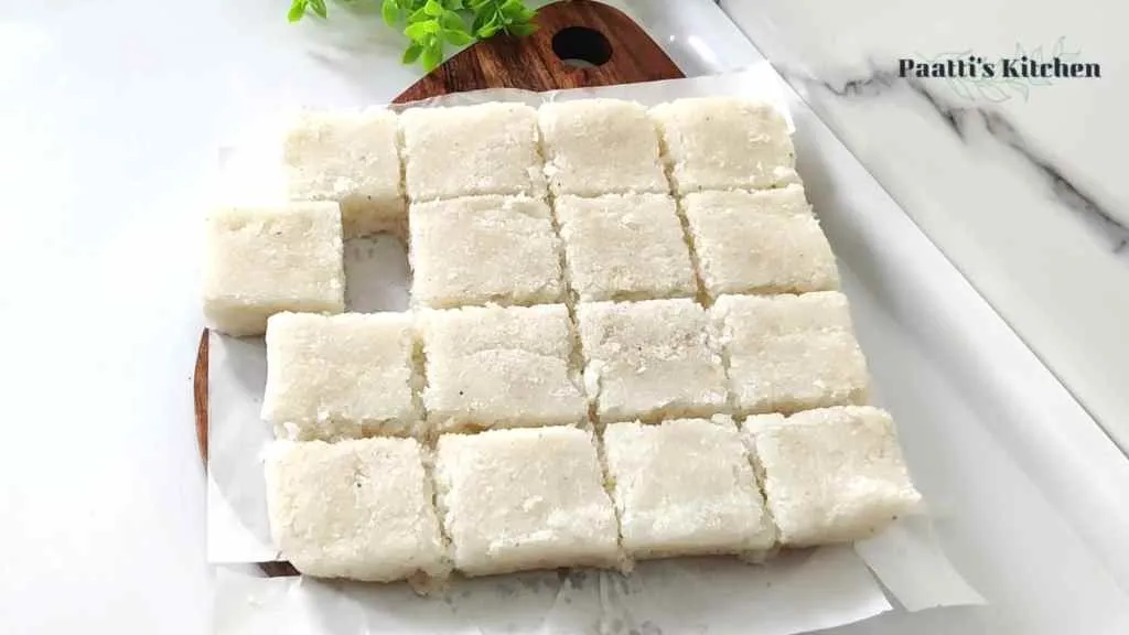 Quick Coconut Barfi Recipe (Nariyal burfi)