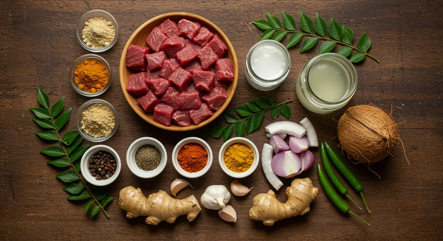 Kerala Beef Ularthiyathu (Beef Fry)