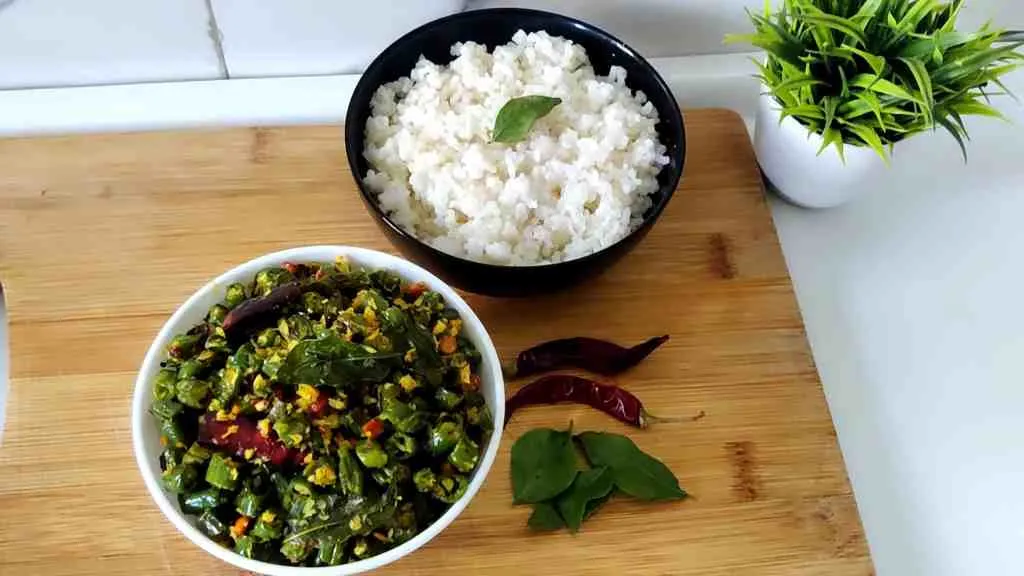 Green beans poriyal
