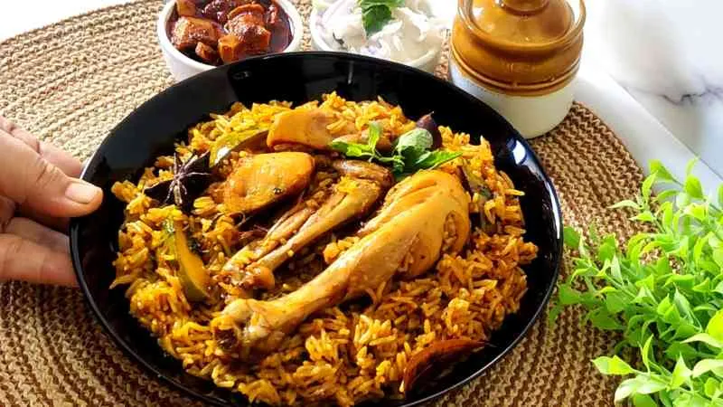 Avakaya Biryani Recipe (Mango Pickle Biryani)