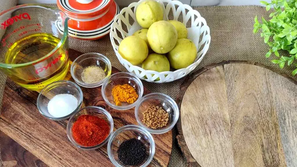 Indian lime pickles