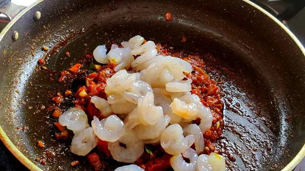 South Indian prawn recipe