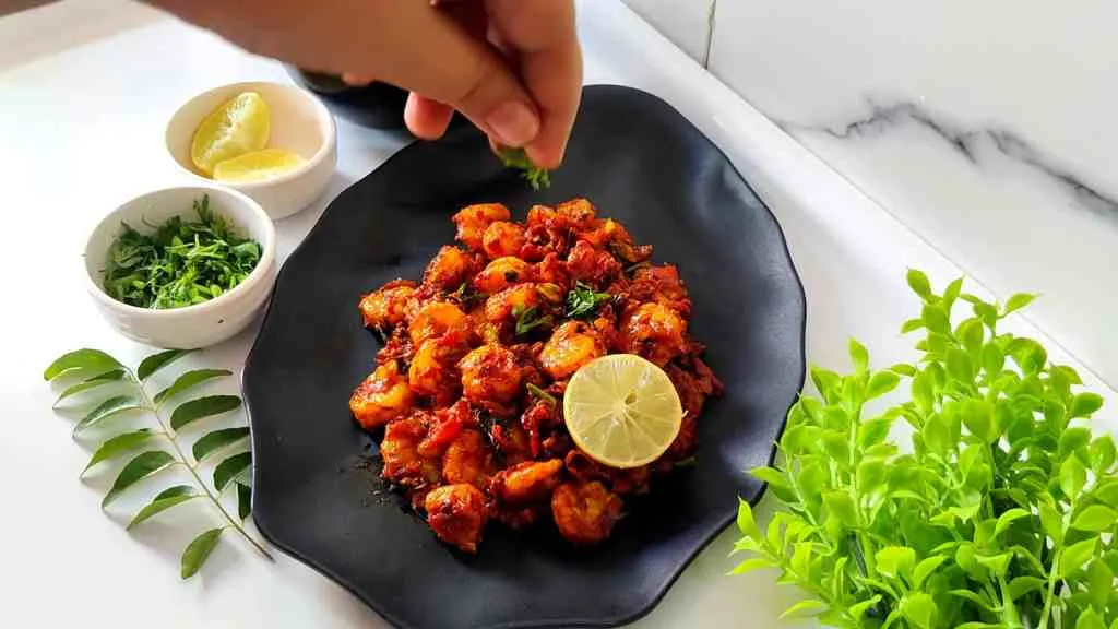 South Indian prawn recipe
