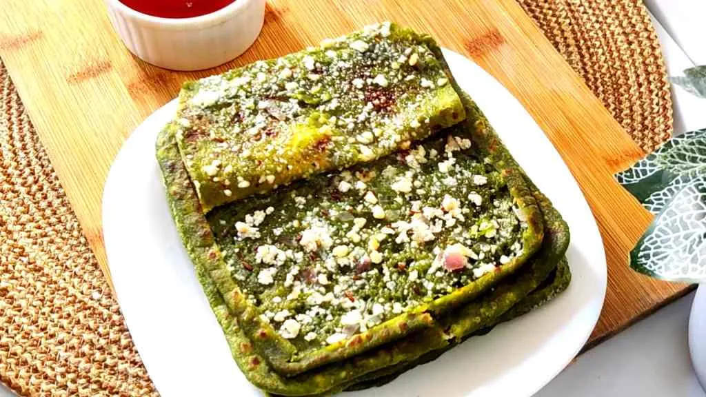 Palak Paneer Paratha