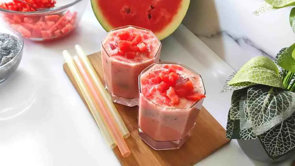 Watermelon Milk Sharbat Recipe