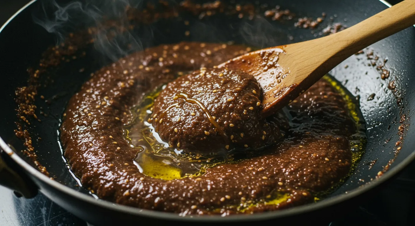 Melukote Puliyogare cooking step