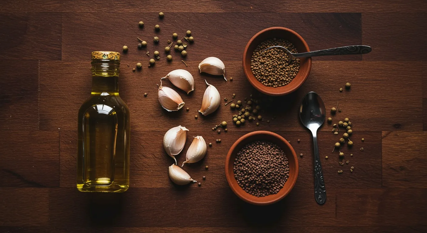 Warm Mustard Oil and Garlic Chest Rub