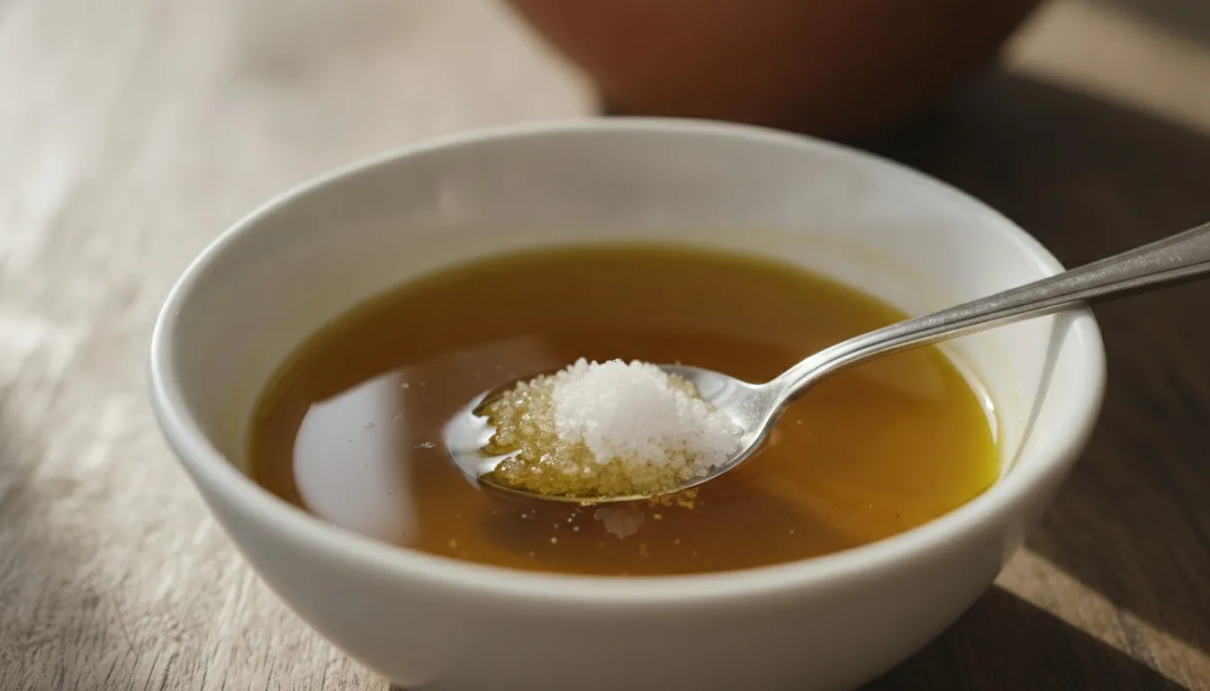 Mustard Oil and Rock Salt Gum Massage preparation