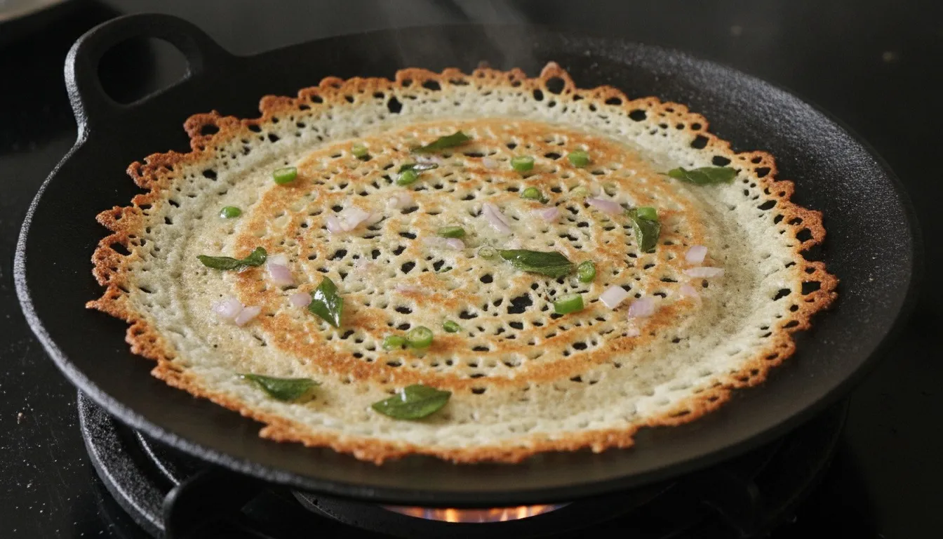 Onion Rava Dosa cooking step