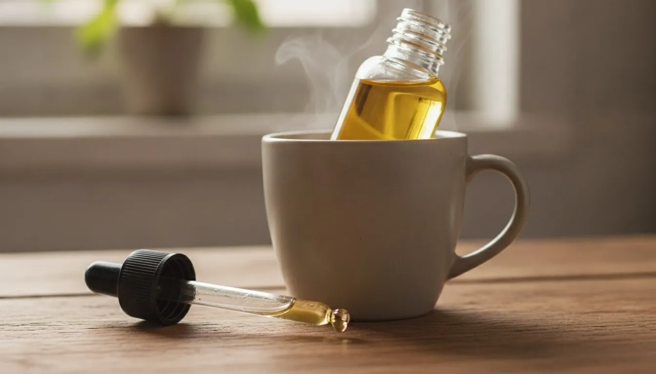 Warm Sesame Oil Nasya Drops preparation